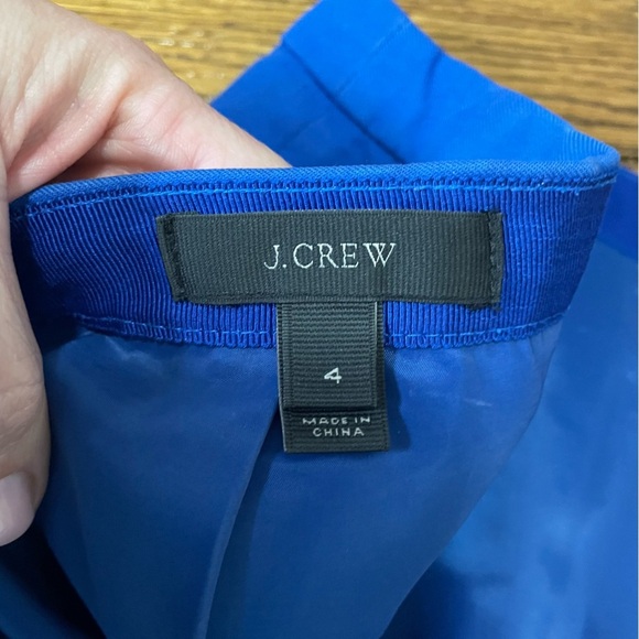 J.Crew Ladies Royal Blue Classic Pencil Skirt size 4 - Picture 3 of 11